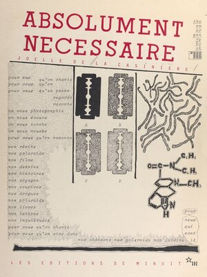 cover image of Absolument nécessaire